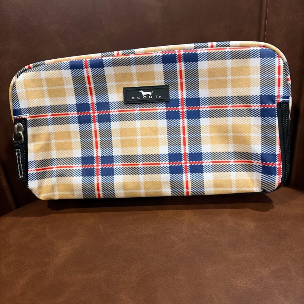 Scout 3-Way Bag Travel Makeup Pouch and Toiletry Bag with Three Pocket in plaid
